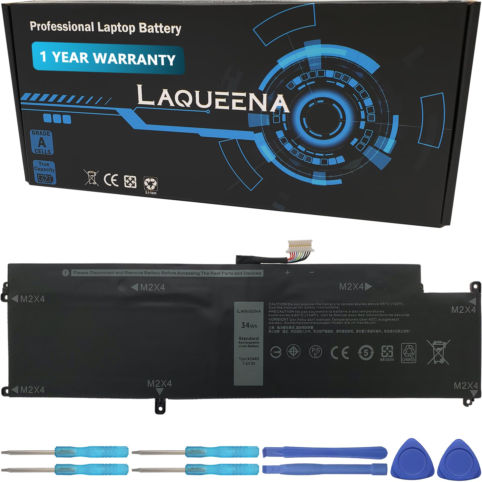 Amazon.com: LAQUEENA XCNR3 Laptop Replacement Battery for Dell
